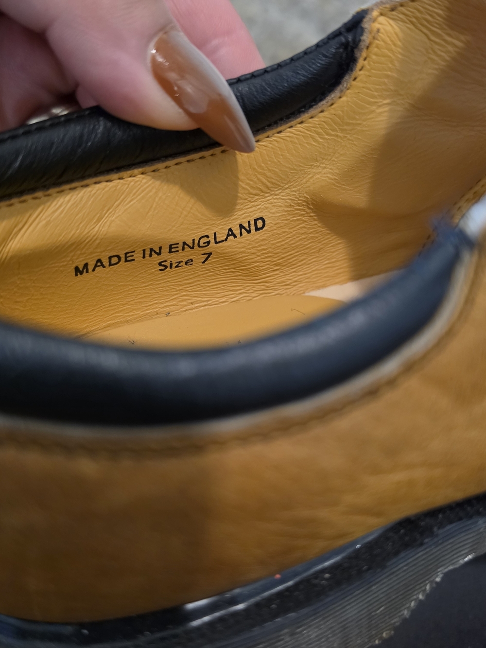 Vintage Dr. Martens Made in England Steel Toe Mary Jane Shoes - UK 7 / US 9 - Picture 6 of 9